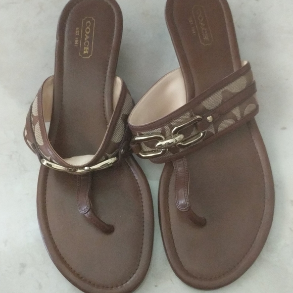 Genuine coach wedge sandal - Picture 1 of 3